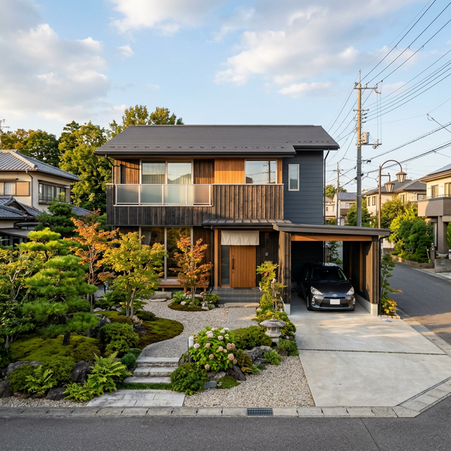 美しい住宅の外観